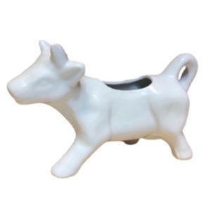 Pier 1 Cow Creamer White Porcelain